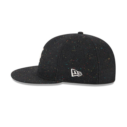 Pictured is this MLB Speckled Wool New York Mets Retro Crown 9FIFTY cap in black. 7