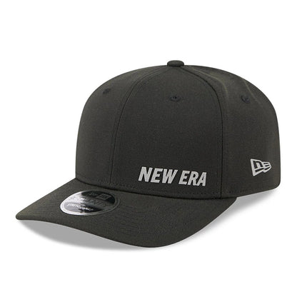 Pictured is this New Era Flawless 9SEVENTY Stretch Snap cap in black. 1