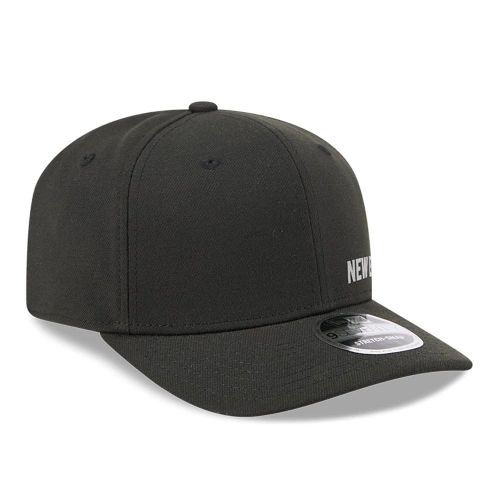 Pictured is this New Era Flawless 9SEVENTY Stretch Snap cap in black. 4