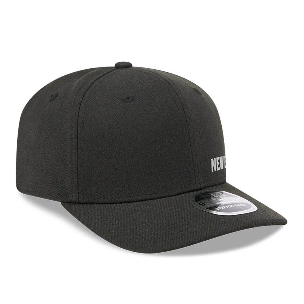 Pictured is this New Era Flawless 9SEVENTY Stretch Snap cap in black. 4