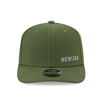 Pictured is this New Era Flawless 9SEVENTY Stretch Snap cap in dark green. 3