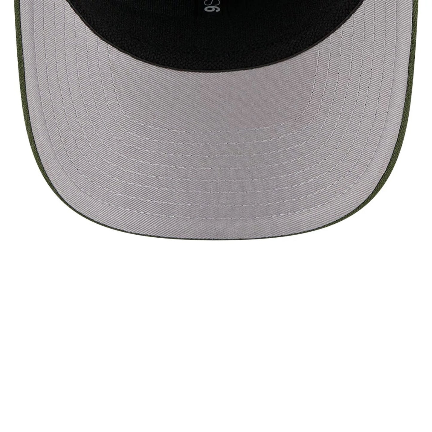 Pictured is this New Era Flawless 9SEVENTY Stretch Snap cap in dark green. 2