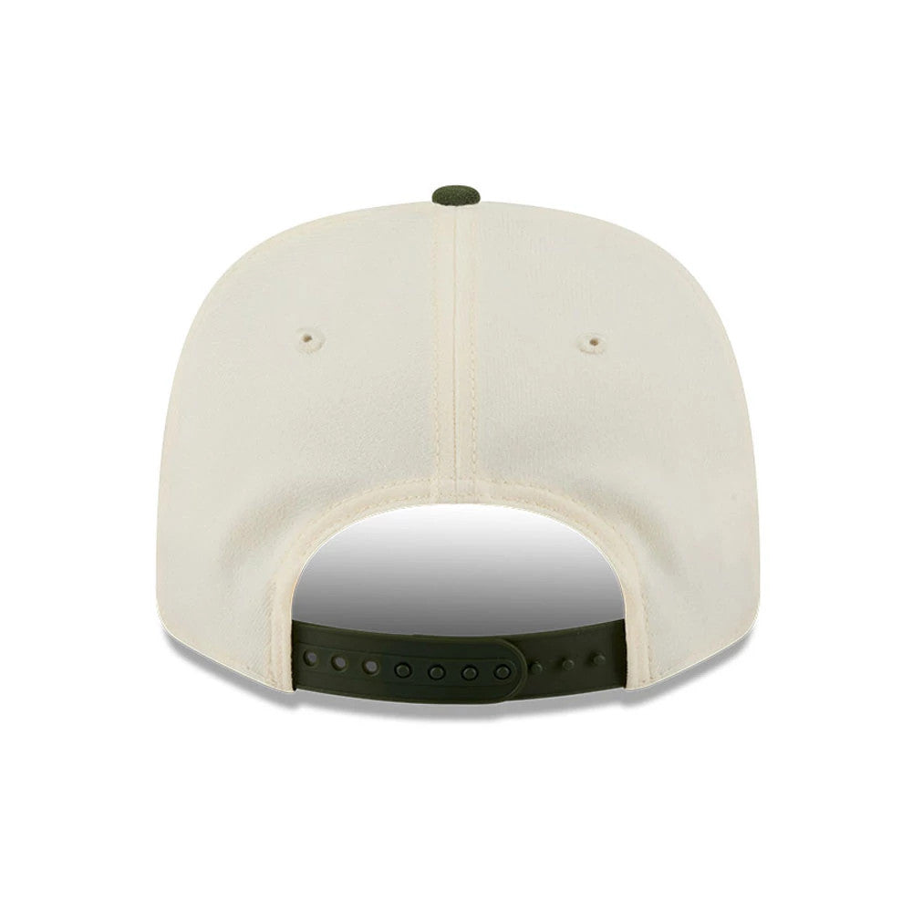 Pictured is this MLB Rifle Green Chicago White Sox 9SEVENTY Stretch Snap cap in white. 7