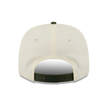 Pictured is this MLB Rifle Green LA Dodgers 9SEVENTY Stretch Snap cap in white. 7