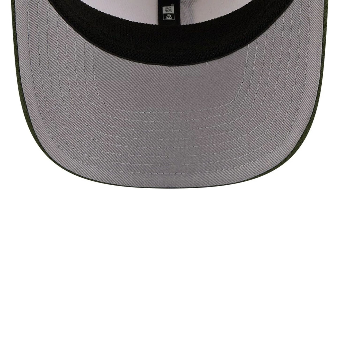 Pictured is this MLB Rifle Green LA Dodgers 9SEVENTY Stretch Snap cap in white. 2
