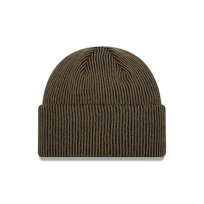Pictured is this MLB Rib New York Yankees Cuff Knit Beanie hat in Dark Green. 2