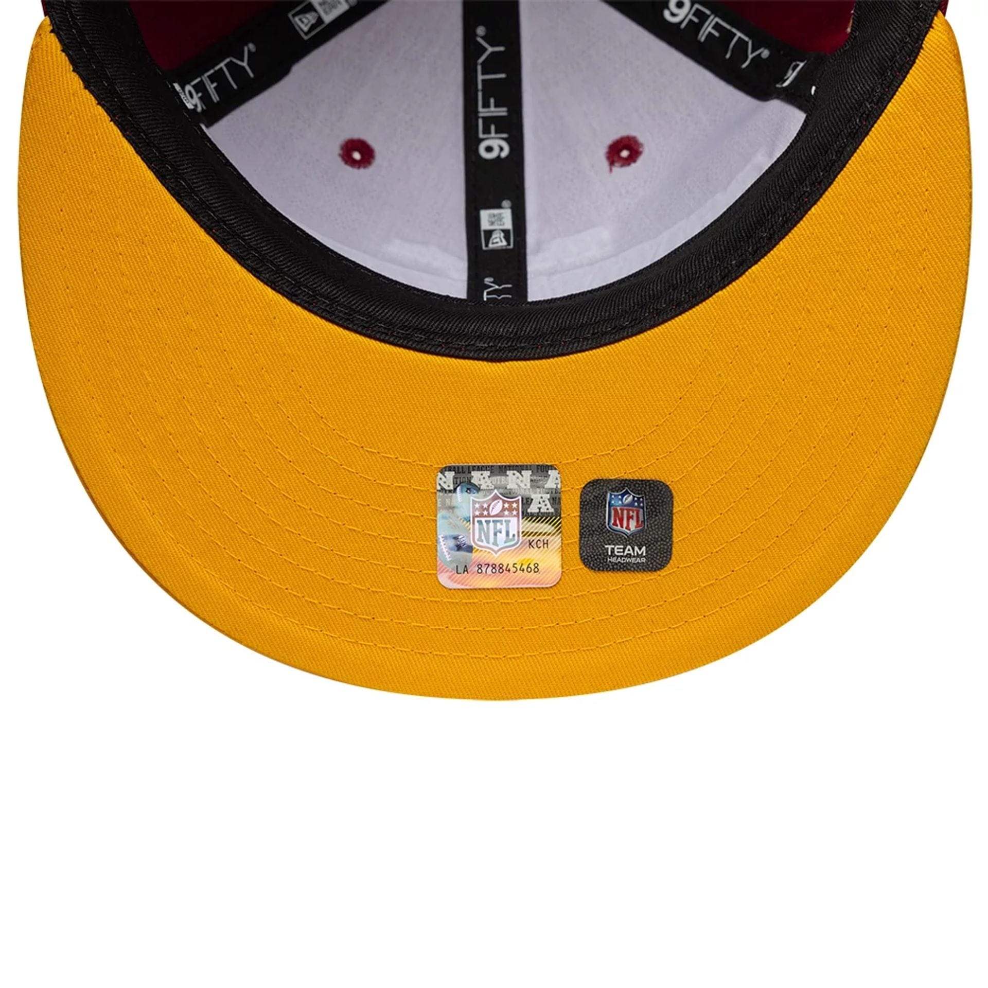 This is a Washington Commanders NFL Historic Dark Red Retro Crown 9FIFTY Adjustable Cap 6