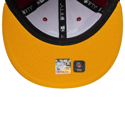 This is a Washington Commanders NFL Historic Dark Red Retro Crown 9FIFTY Adjustable Cap 6