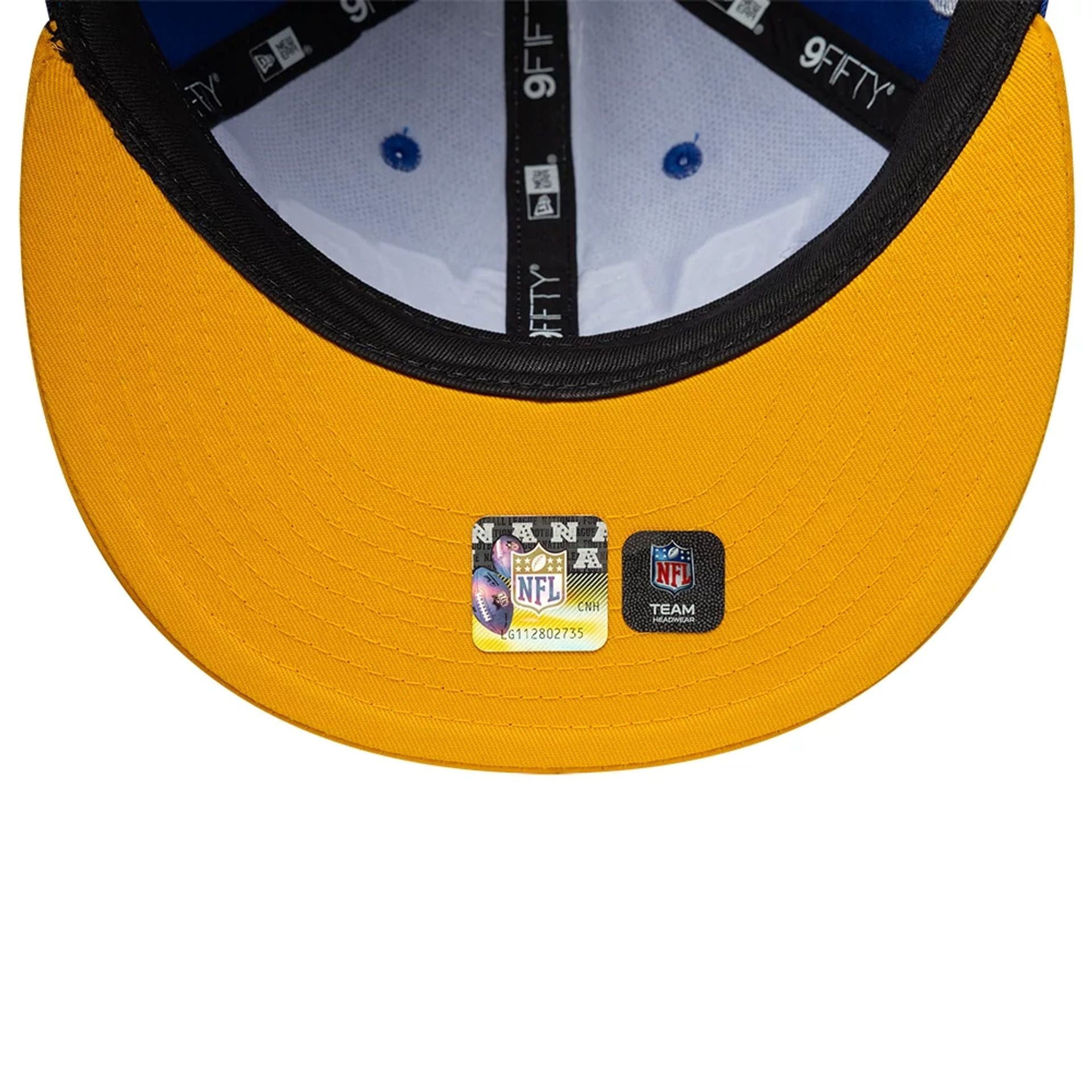 This is a LA Rams NFL Historic Blue Retro Crown 9FIFTY Adjustable Cap 6