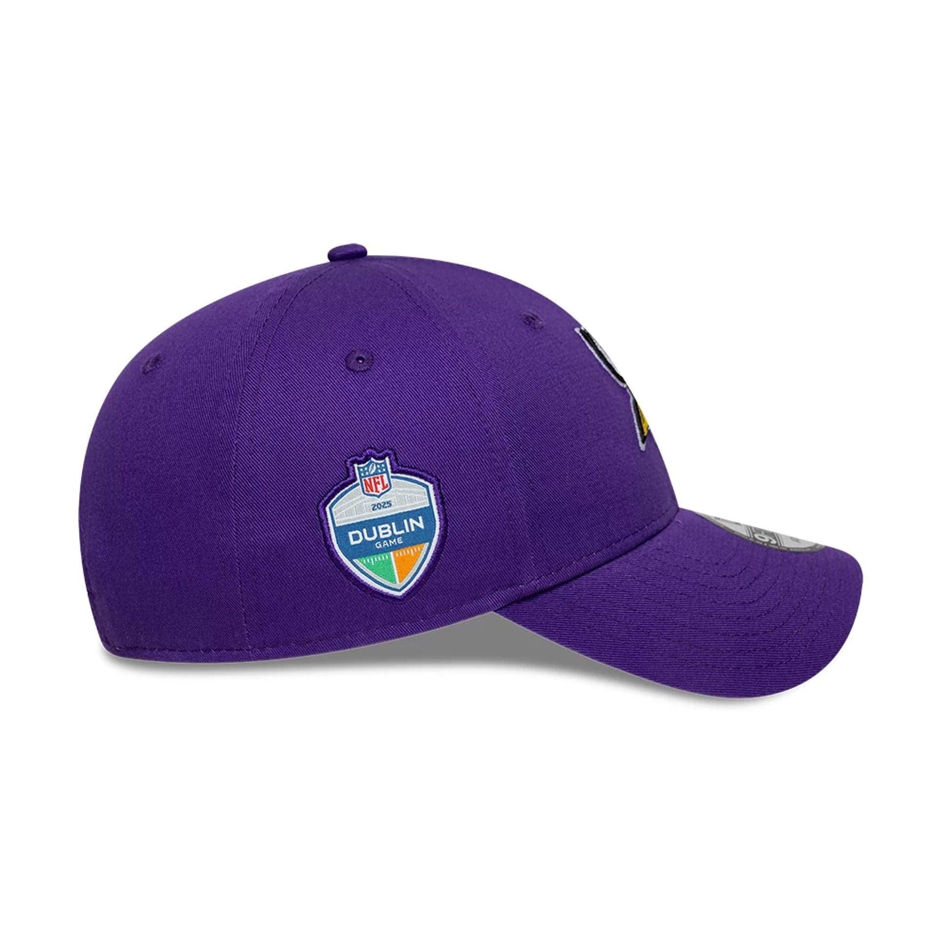 This is a Minnesota Vikings NFL International Series Games Dublin 2025 Purple 9FORTY Adjustable Cap 5