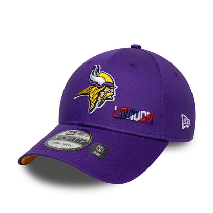 This is a Minnesota Vikings NFL International Series Games London 2025 Purple 9FORTY Adjustable Cap 4