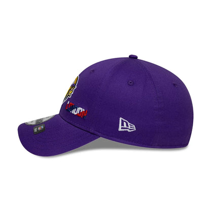 This is a Minnesota Vikings NFL International Series Games London 2025 Purple 9FORTY Adjustable Cap 6