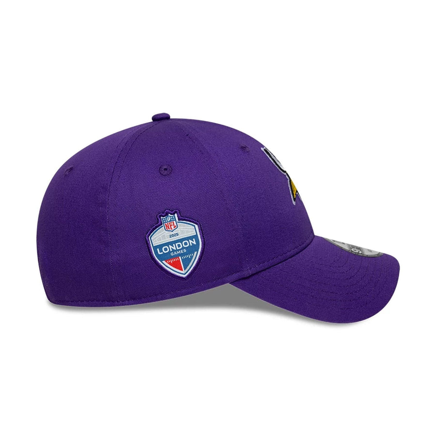 This is a Minnesota Vikings NFL International Series Games London 2025 Purple 9FORTY Adjustable Cap 5