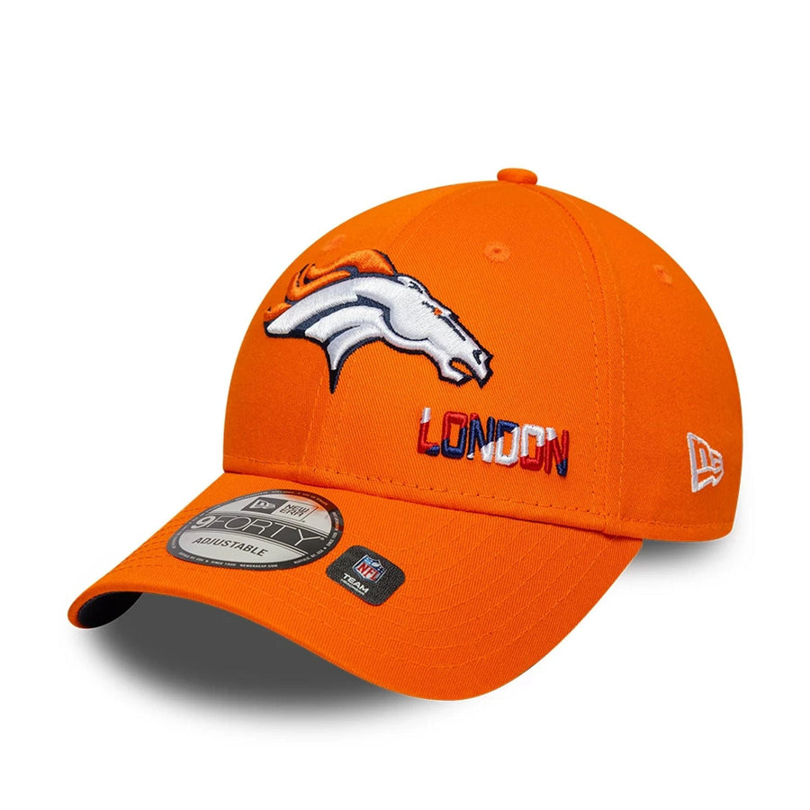 This is a Denver Broncos NFL International Series Games London 2025 Orange 9FORTY Adjustable Cap 4