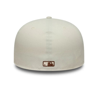 This is a New York Yankees Animal Print Beige 59FIFTY Fitted Cap 4