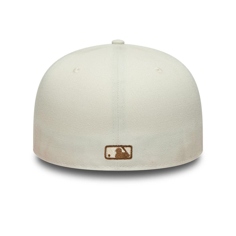 This is a New York Yankees Animal Print Leopard Beige 59FIFTY Fitted Cap 4
