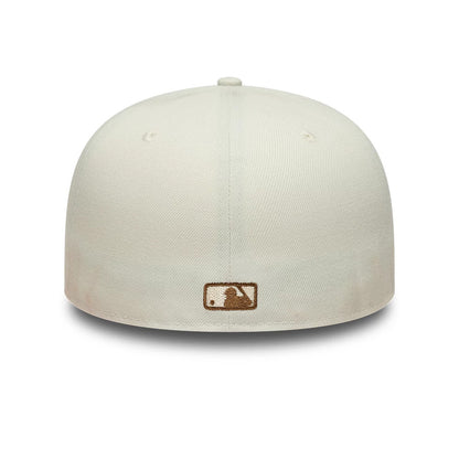 This is a New York Yankees Animal Print Leopard Beige 59FIFTY Fitted Cap 4