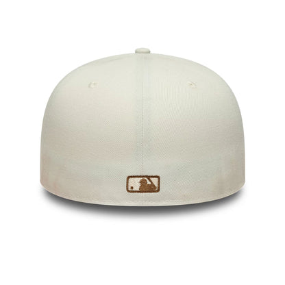 This is a New York Yankees Animal Print Leopard Beige 59FIFTY Fitted Cap 4