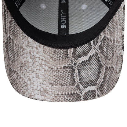 Pictured is this Womens New Era X Barbara Bui Python 9FORTY cap in python all over print. 7