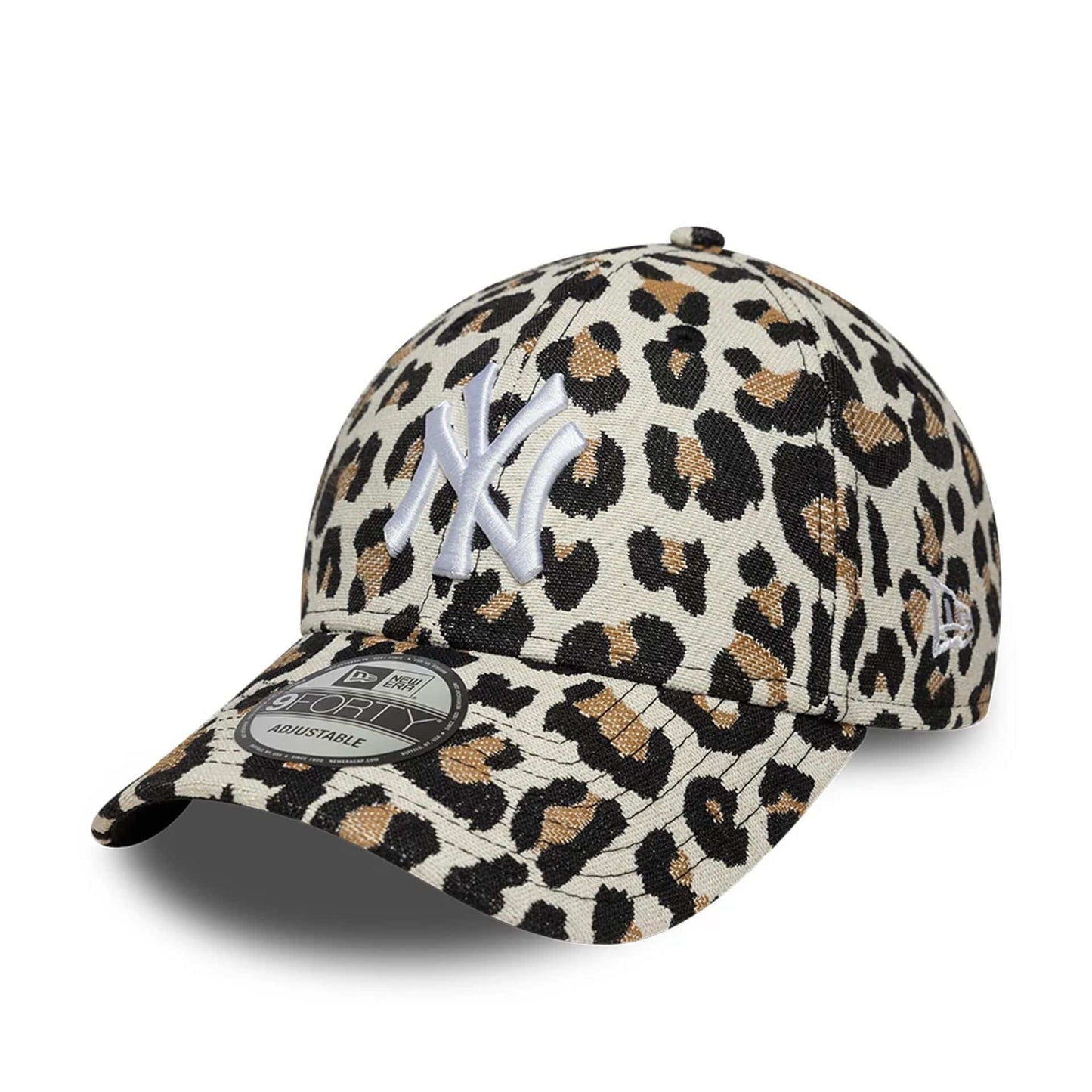 Pictured is this MLB Leopard New York Yankees 9FORTY cap in black. 1