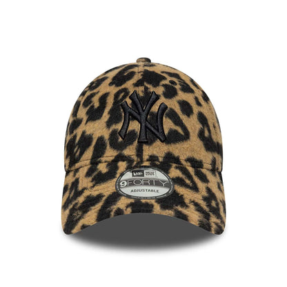 Pictured is this MLB Leopard New York Yankees 9FORTY cap in light beige. 3