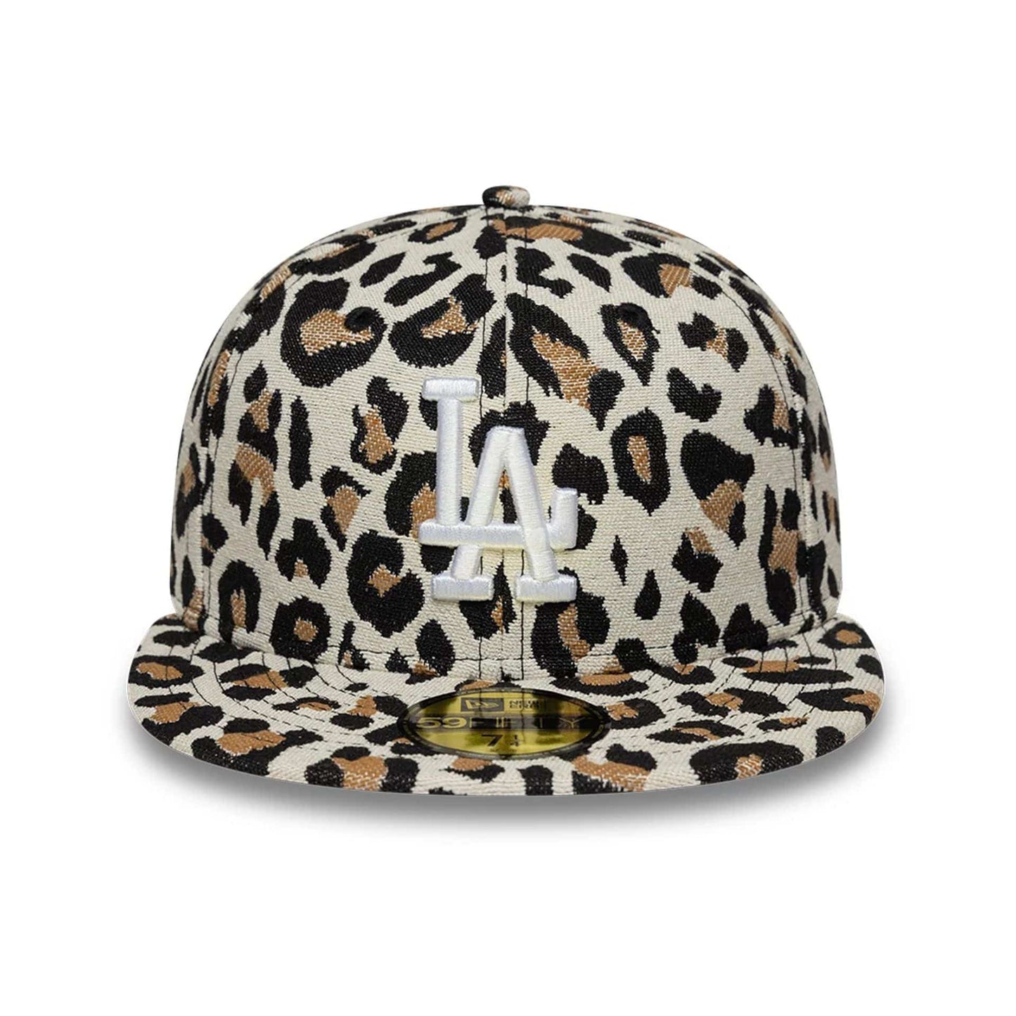 Pictured is this MLB Leopard LA Dodgers 59FIFTY Fitted cap in black. 3