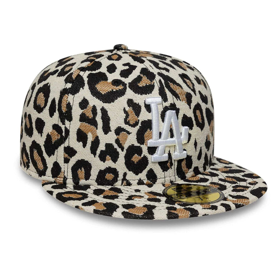 Pictured is this MLB Leopard LA Dodgers 59FIFTY Fitted cap in black. 4