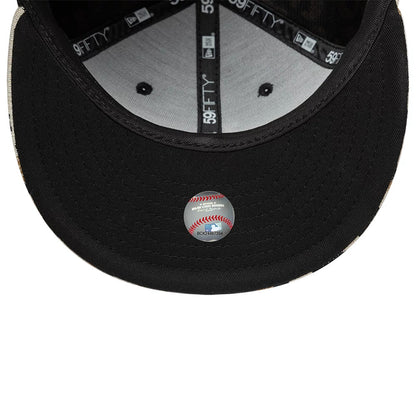 Pictured is this MLB Leopard LA Dodgers 59FIFTY Fitted cap in black. 2