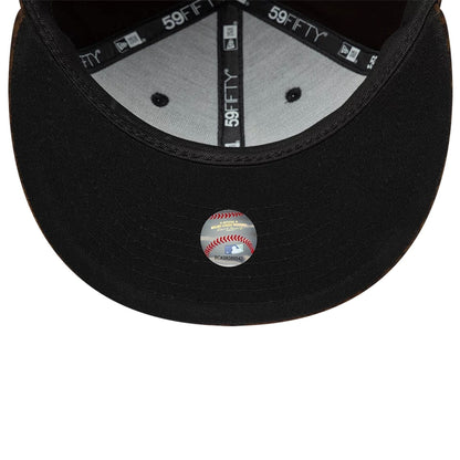 Pictured is this MLB Leopard Atlanta Braves 59FIFTY Fitted cap in black. 2
