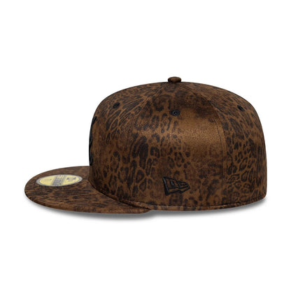 Pictured is this MLB Leopard Atlanta Braves 59FIFTY Fitted cap in black. 6