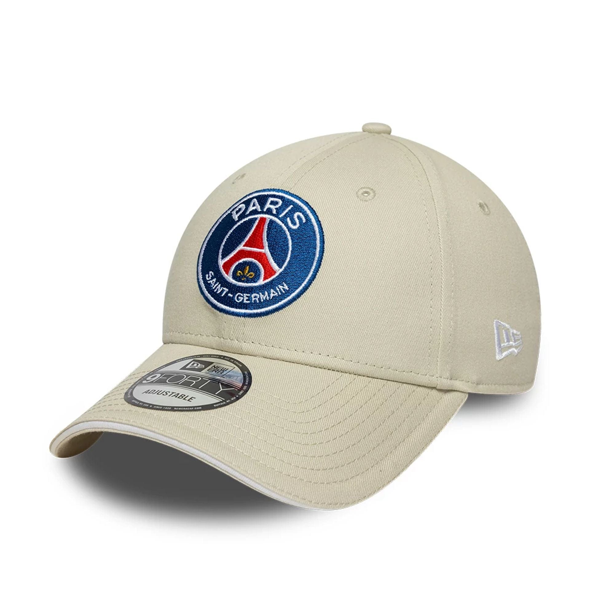 Pictured is this Core Paris Saint Germain 9FORTY cap in light beige. 1