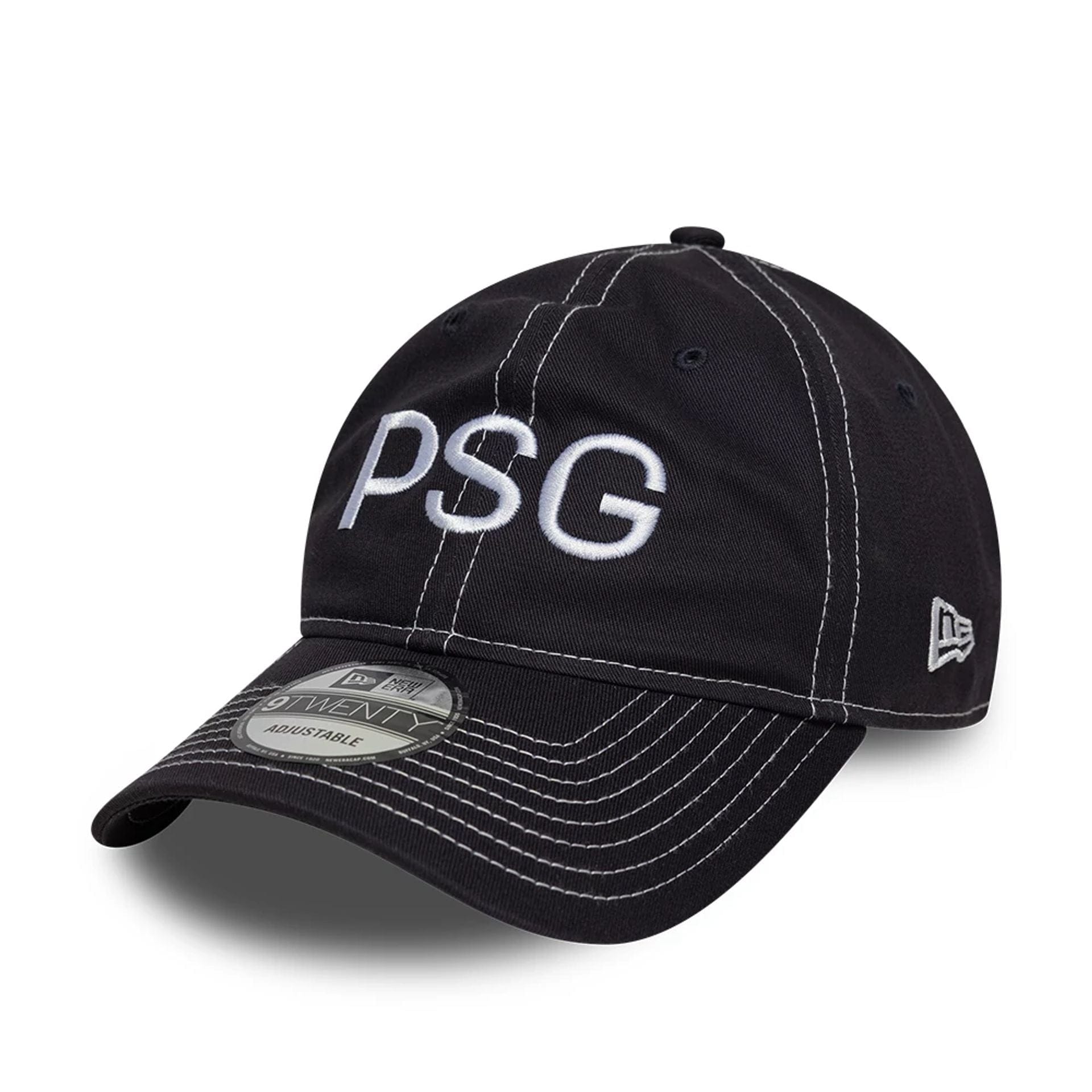 Pictured is this Pop Stitch Paris Saint Germain 9TWENTY cap in navy. 1