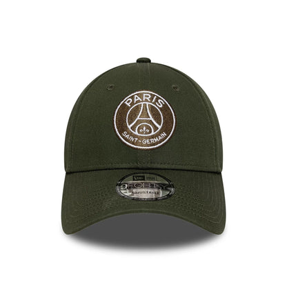 Pictured is this Paris Saint Germain 9FORTY cap in dark green. 2