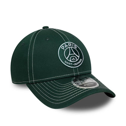 Pictured is this Pop Stitch Paris Saint Germain 9FORTY M-Crown cap in dark green. 3