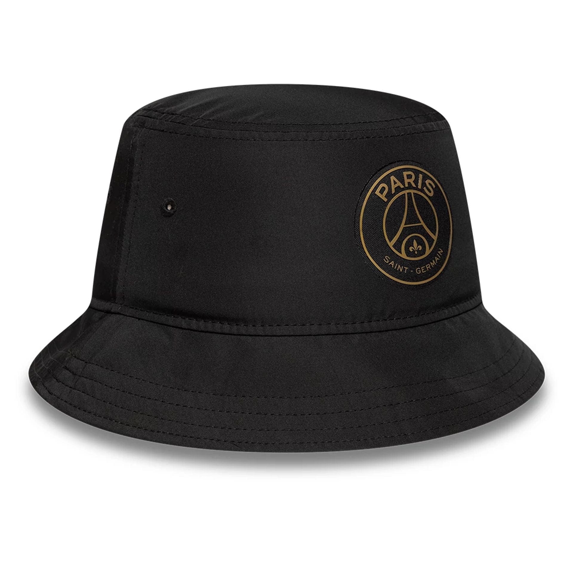 Pictured is this Black Gold Paris Saint Germain Bucket hat in black. 3
