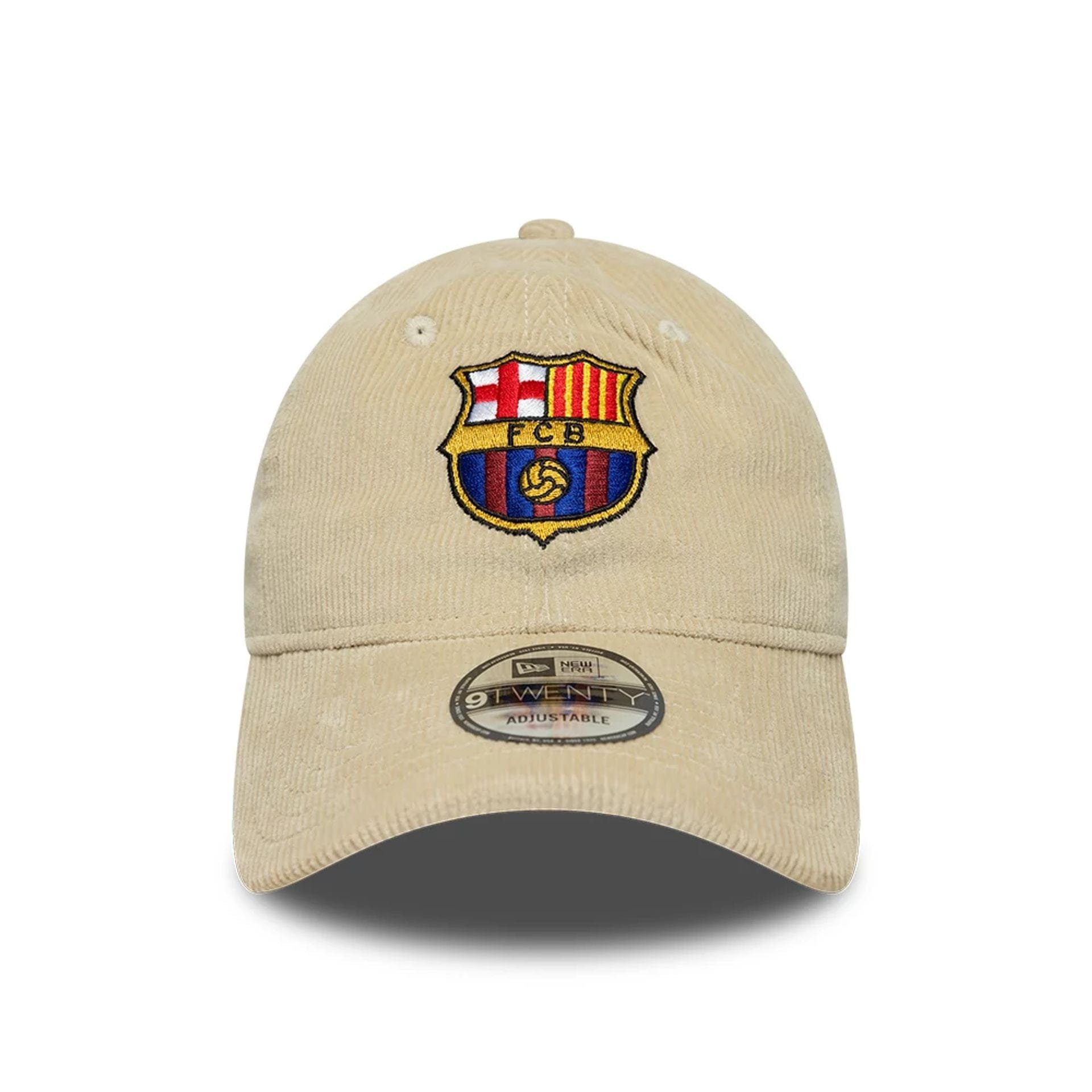 This is a FC Barcelona Cord Light Beige 9TWENTY Adjustable Cap 2