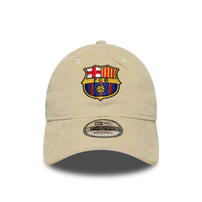 This is a FC Barcelona Cord Light Beige 9TWENTY Adjustable Cap 2