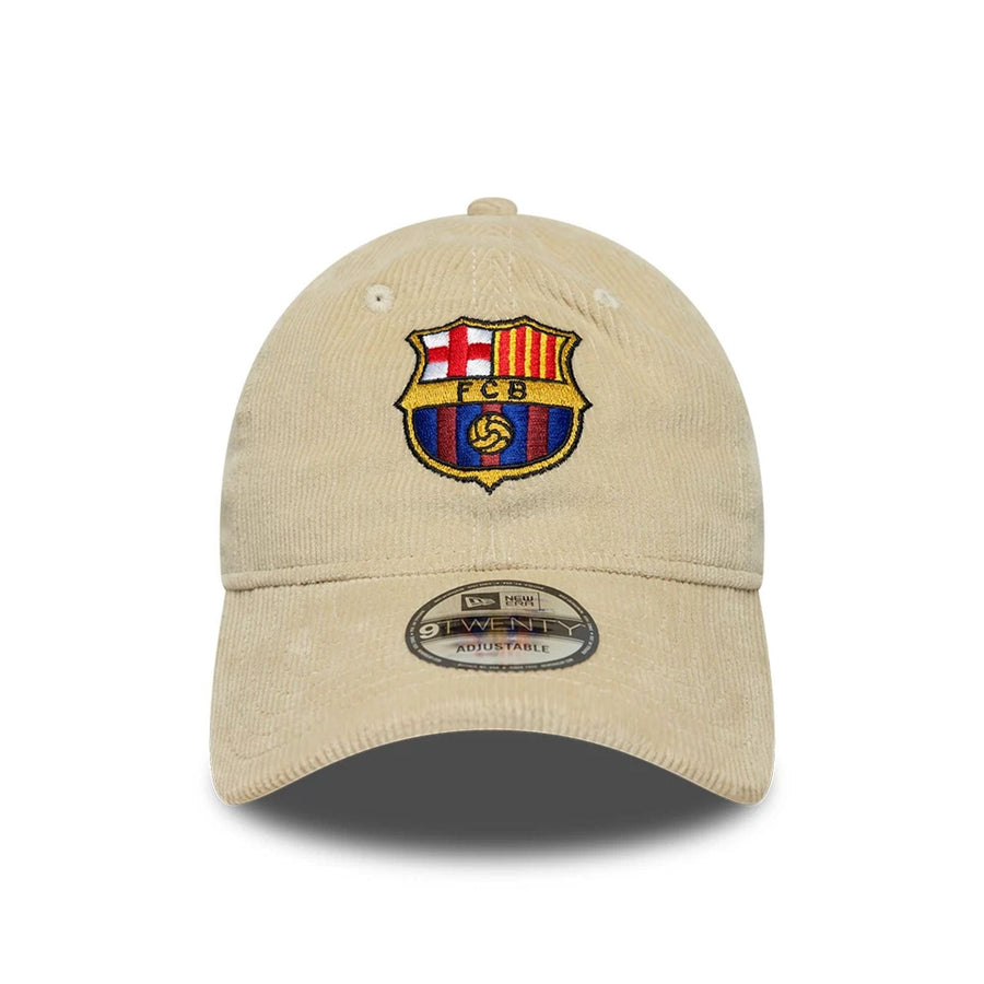 This is a FC Barcelona Cord Light Beige 9TWENTY Adjustable Cap 2