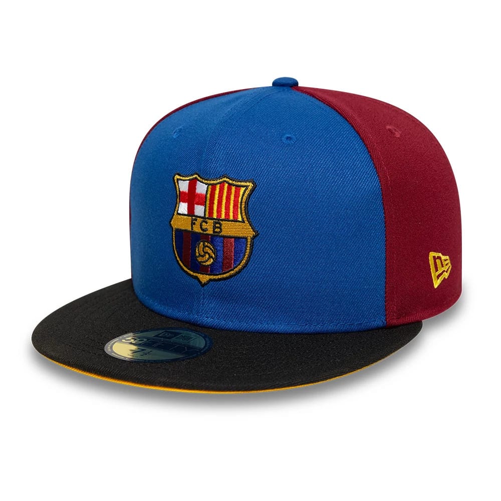 This is a FC Barcelona Mes Que Un Dark Red 59FIFTY Fitted Cap 6