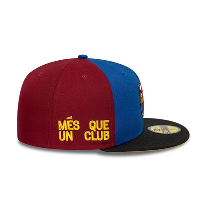 This is a FC Barcelona Mes Que Un Dark Red 59FIFTY Fitted Cap 5