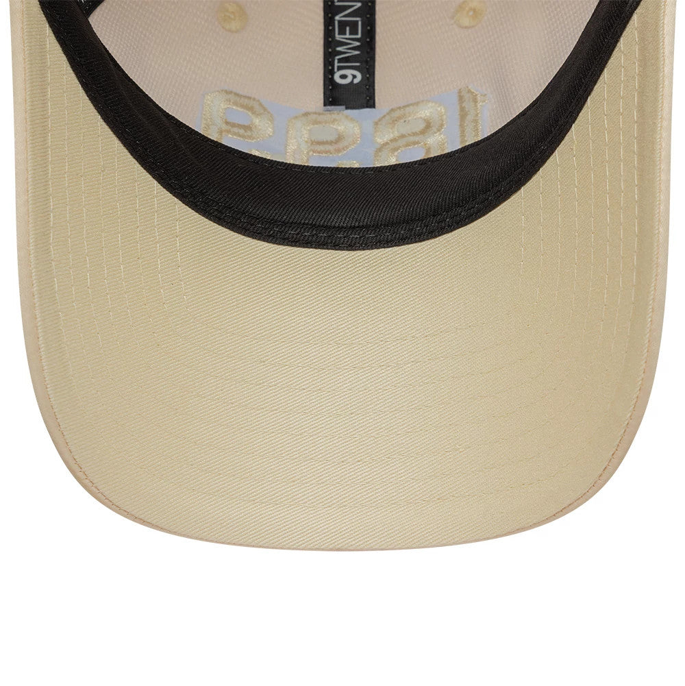 This is a FC Barcelona Womens Rhinestone Light Beige 9TWENTY Adjustable Cap 5