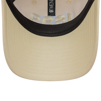 This is a FC Barcelona Womens Rhinestone Light Beige 9TWENTY Adjustable Cap 5