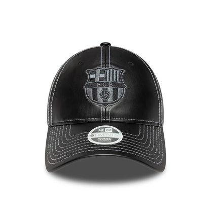 This is a FC Barcelona Womens PU Black 9TWENTY Adjustable Cap 2