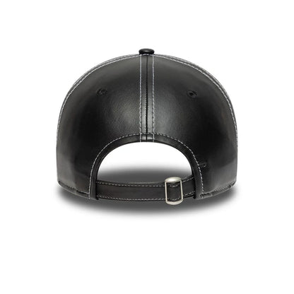 This is a FC Barcelona Womens PU Black 9TWENTY Adjustable Cap 4