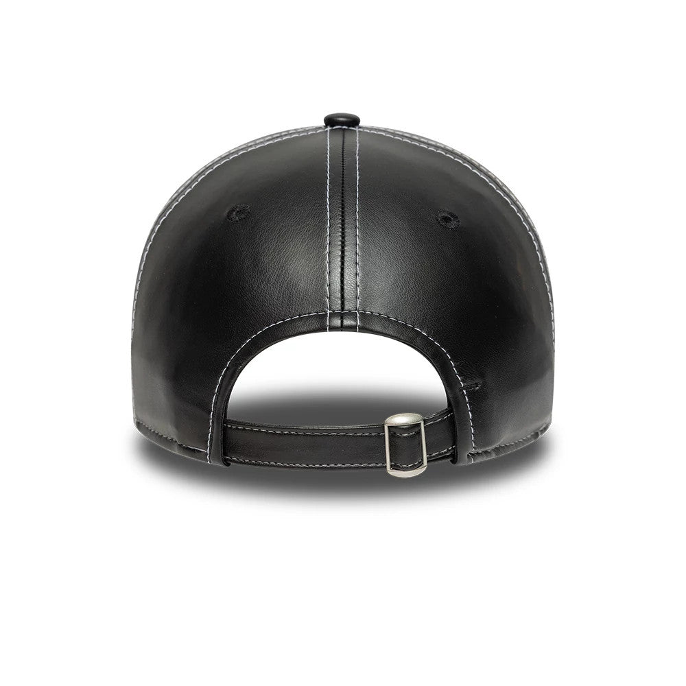 This is a FC Barcelona Womens PU Black 9TWENTY Adjustable Cap 4