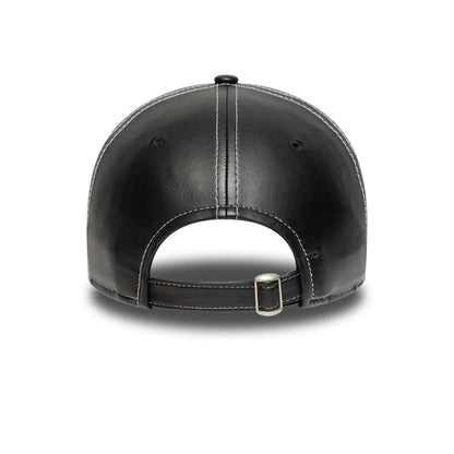 This is a FC Barcelona Womens PU Black 9TWENTY Adjustable Cap 4
