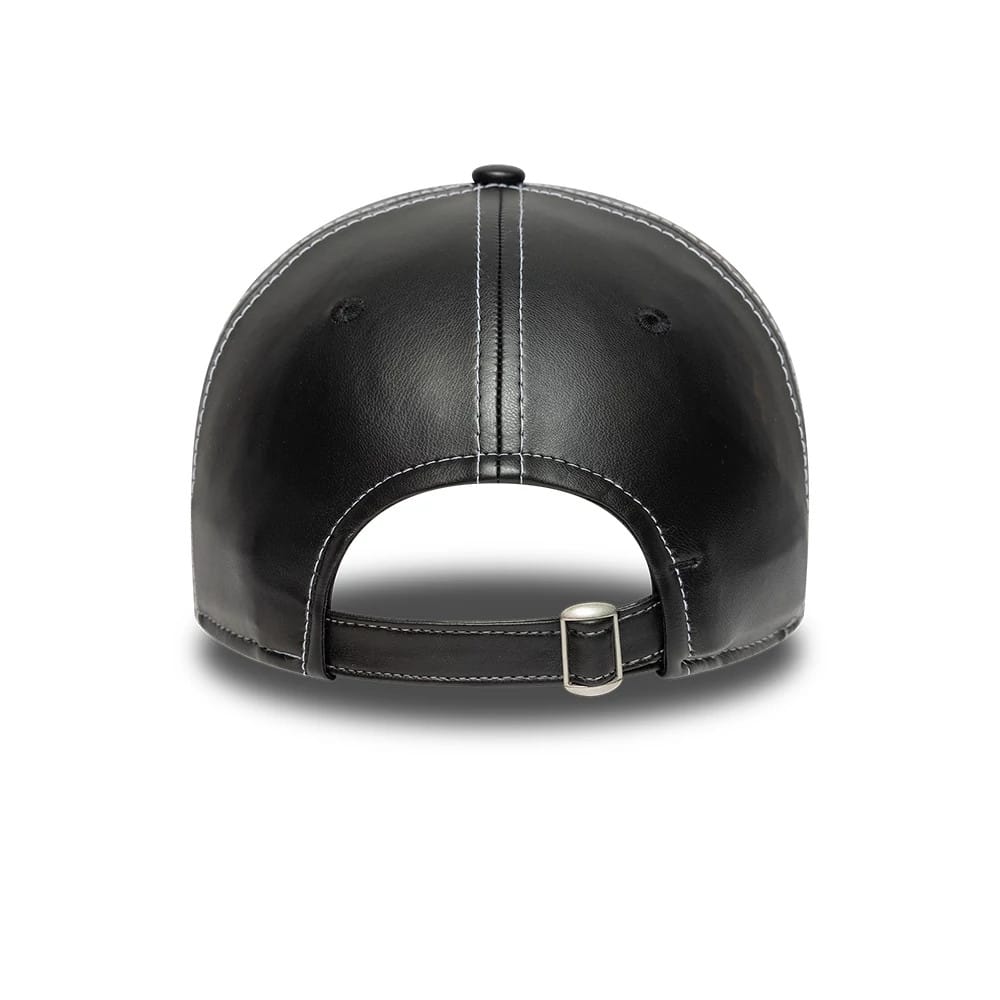 This is a FC Barcelona Womens PU Black 9TWENTY Adjustable Cap 4