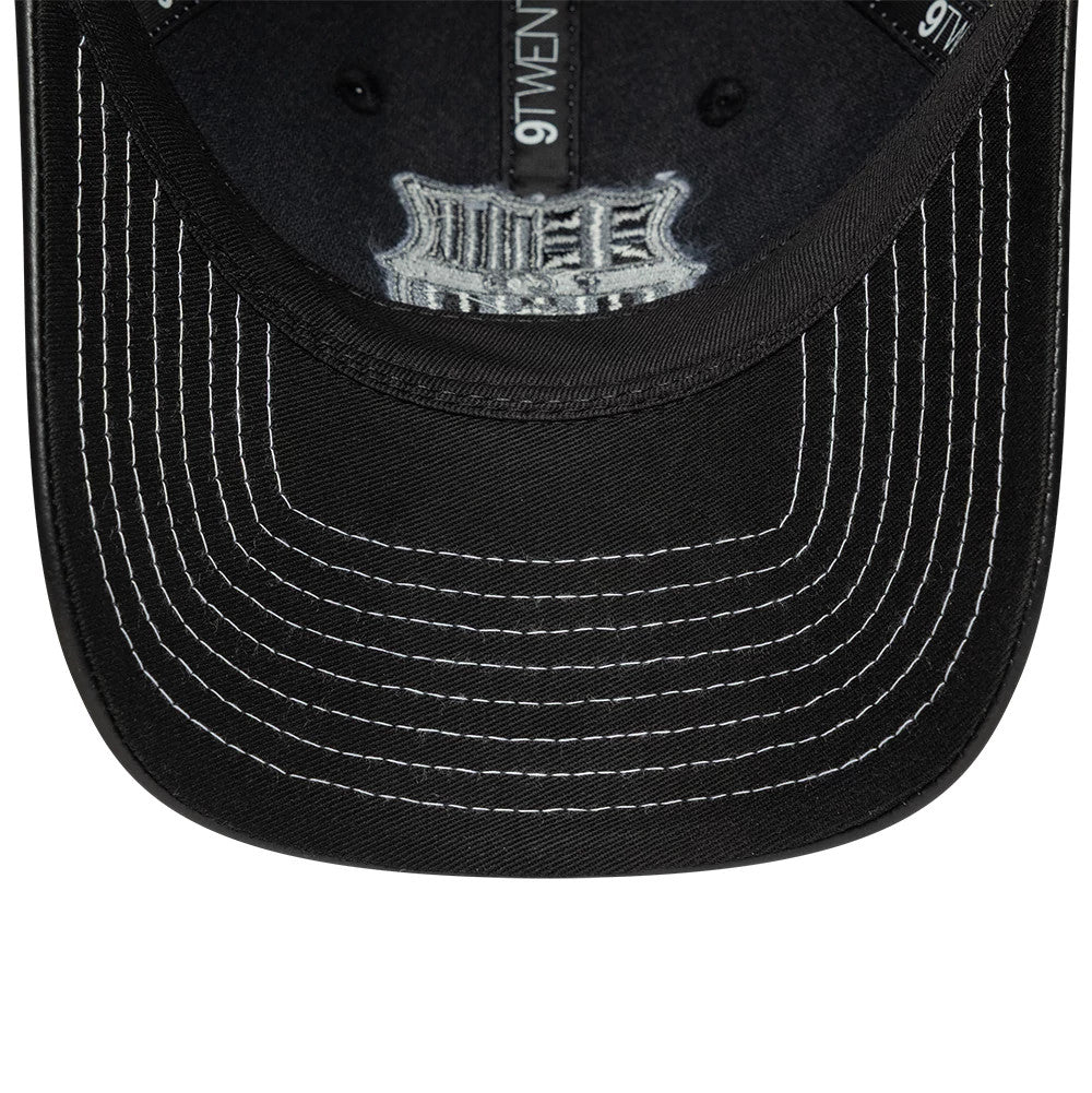 This is a FC Barcelona Womens PU Black 9TWENTY Adjustable Cap 5