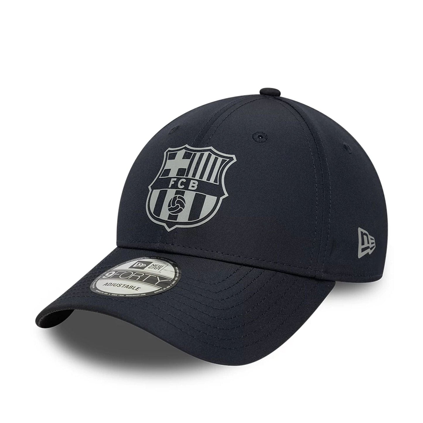 This is a FC Barcelona Reflective Navy 9FORTY Adjustable Cap 1