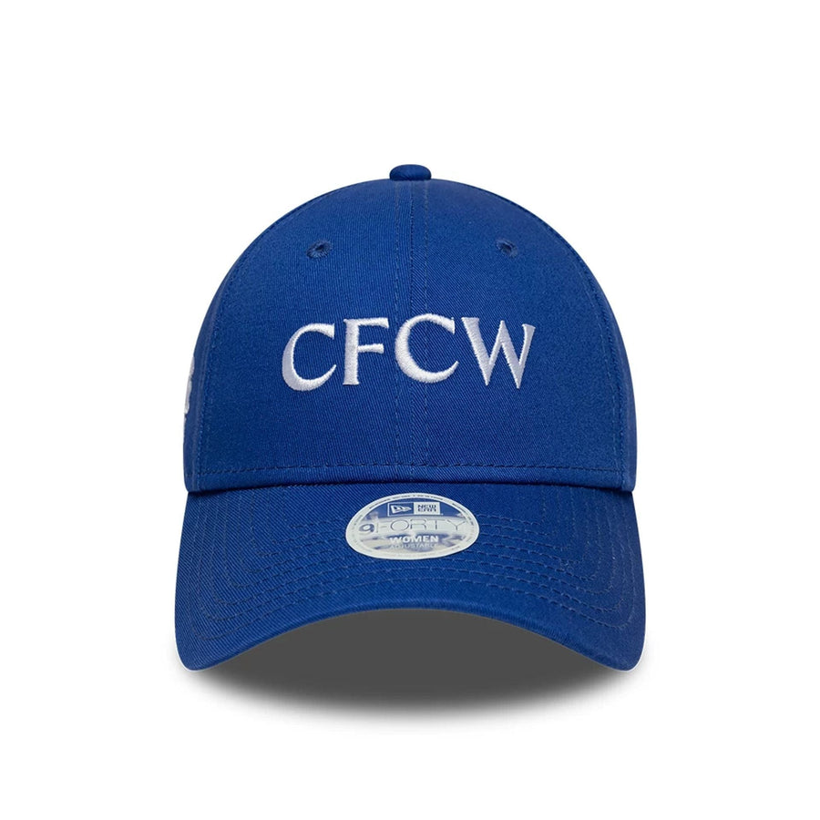Pictured is this Womens Core Chelsea FC 9FORTY cap in blue. 2